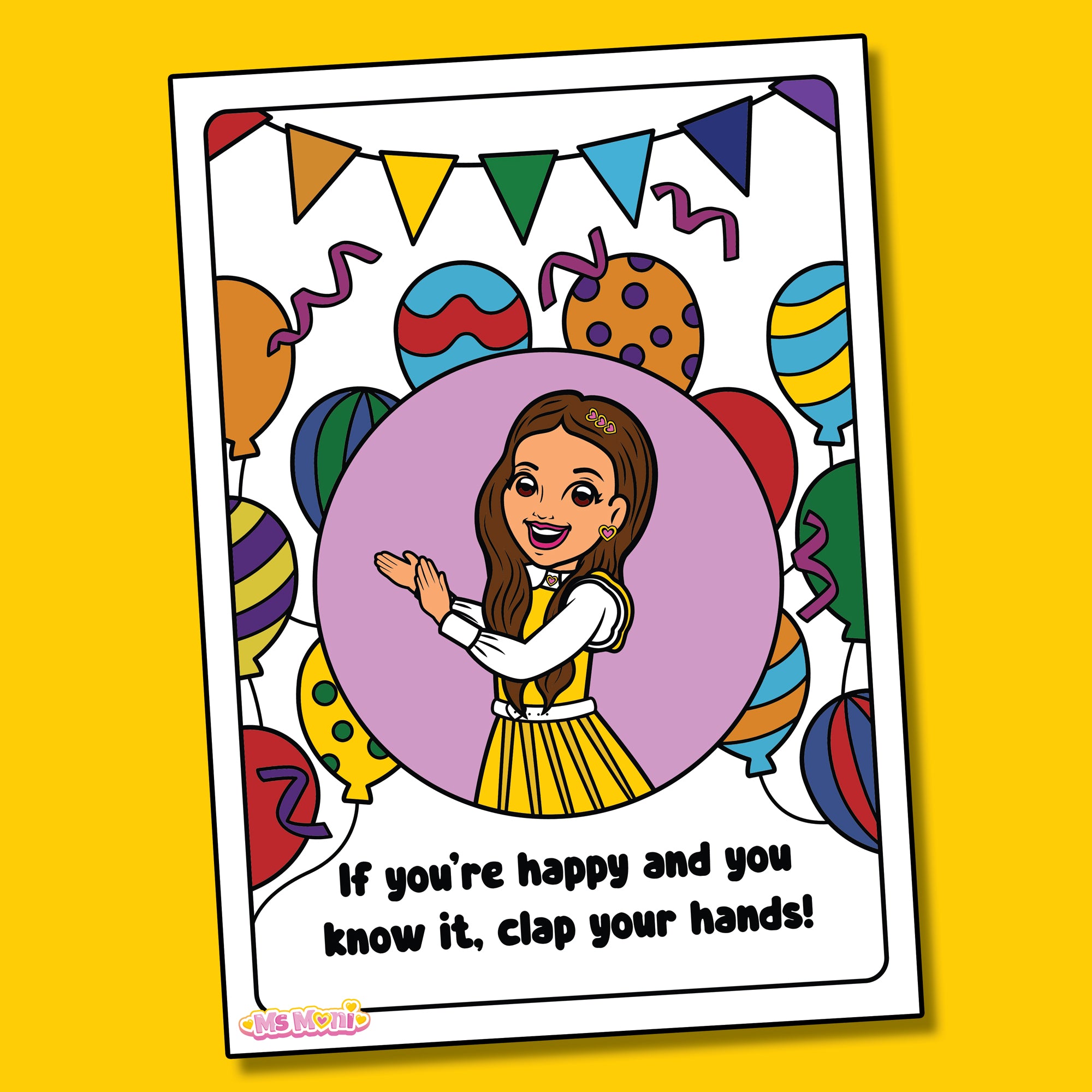 If You're Happy And You Know It - Colouring Sheet