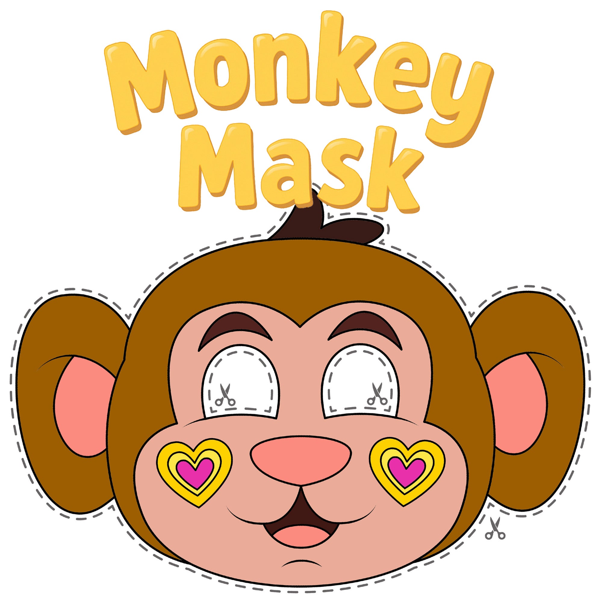 Monkey Template Printable